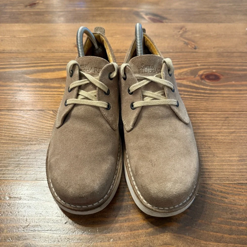 Samuel Hubbard Tan Nubuck ‎ Suede 'Free' Leather Walking Shoes Vibram Sole 7.5